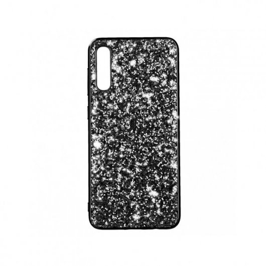 Funda Brillantina Negra para Samsung Galaxy A50