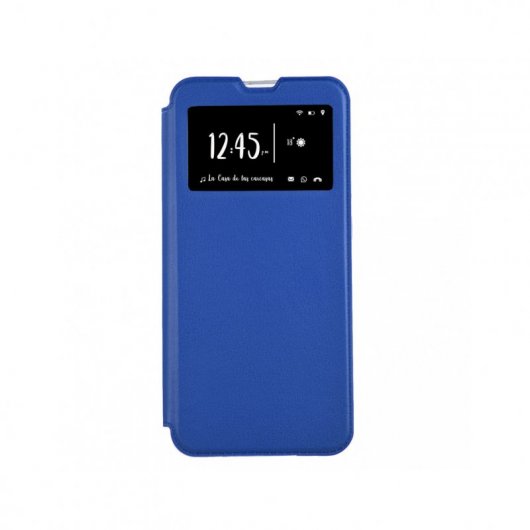 Funda Libro Azul para Xiaomi Redmi Note 9