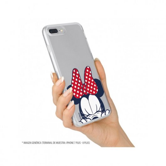 Funda Oficial de Disney Minnie Cara Clásicos Disney para Xiaomi Redmi Note 9 Pro