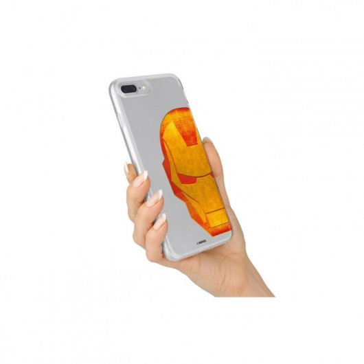 Funda Oficial de Marvel Iron Man Cabeza Transparente Marvel para Samsung Galaxy A21S