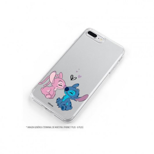 Funda Oficial de Disney Angel y Stitch Beso Lilo y Stitch para Samsung Galaxy A50