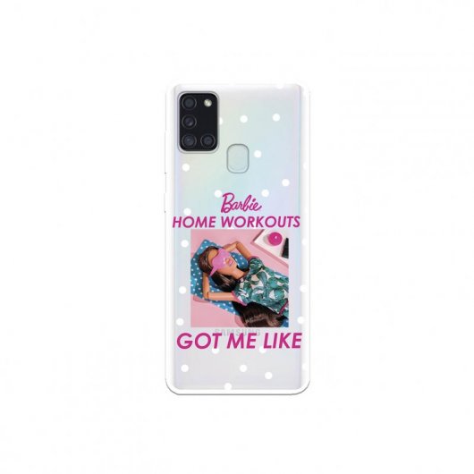 Funda Oficial de Mattel Barbie Home Workouts Got Me Like Barbie  para Samsung Galaxy A21S