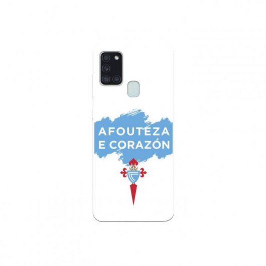 Funda del Celta Afouteza E Corazón Licencia Oficial RC Celta para Samsung Galaxy A21S