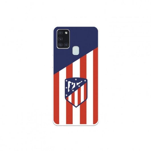 Funda del Atleti Escudo Fondo Atlético Licencia Oficial Atlético de Madrid para Samsung Galaxy A21S
