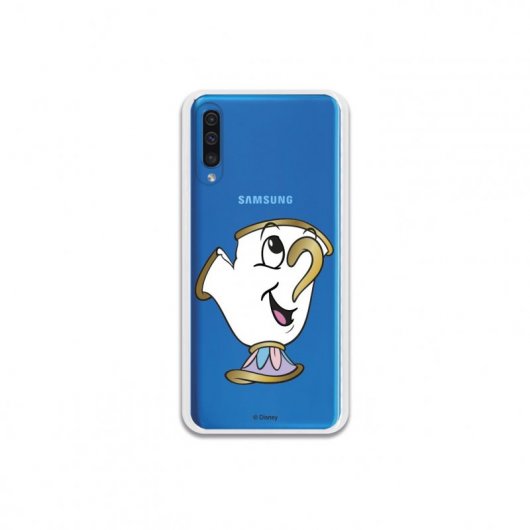 Funda Oficial de Disney Chip Potts Transparente para Samsung Galaxy A50