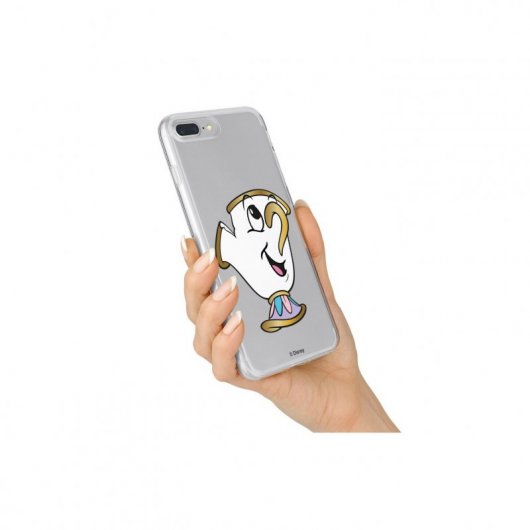 Funda Oficial de Disney Chip Potts Transparente para Samsung Galaxy A50