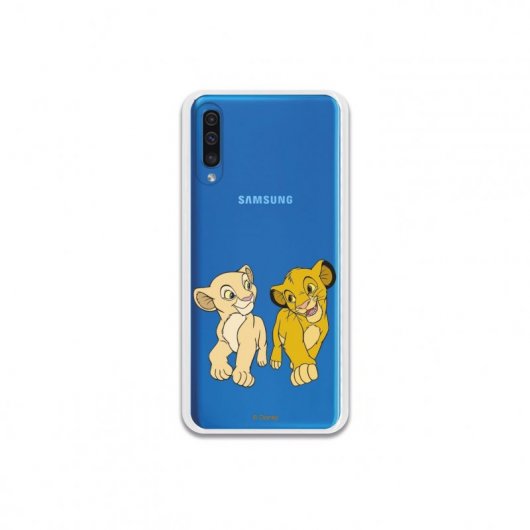 Funda Oficial de Disney Simba y Nala Mirada Cómplice El Rey León para Samsung Galaxy A50