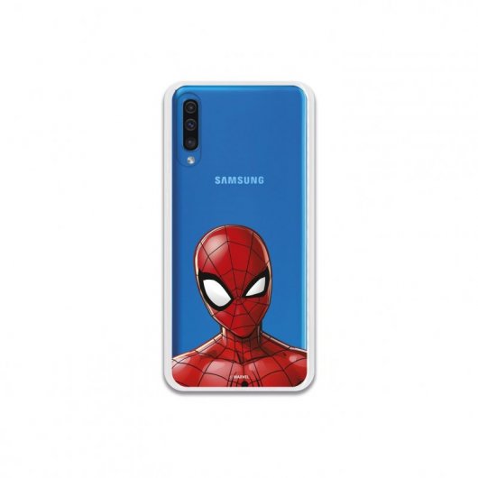 Funda Oficial de Marvel Spiderman Silueta Transparente Marvel para Samsung Galaxy A50
