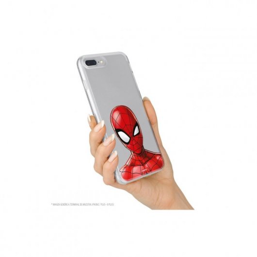 Funda Oficial de Marvel Spiderman Silueta Transparente Marvel para Samsung Galaxy A50