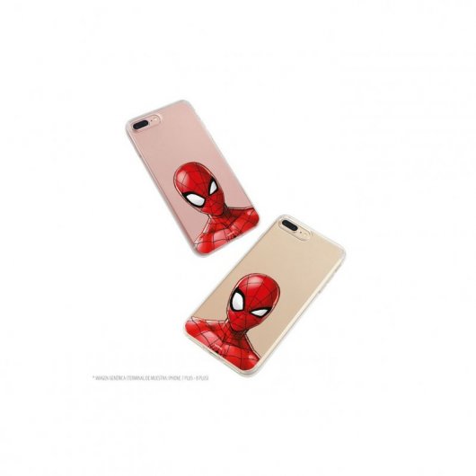 Funda Oficial de Marvel Spiderman Silueta Transparente Marvel para Samsung Galaxy A50