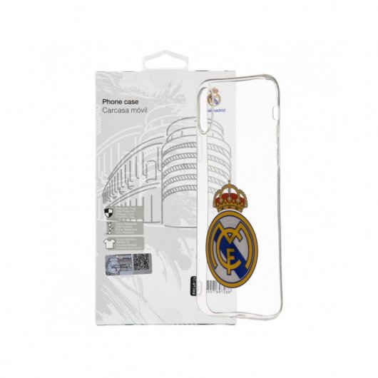 Funda Oficial Real Madrid Transparente para iPhone XR