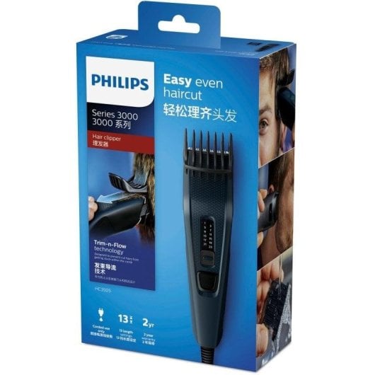 Cortador de cabelo Philips HC3505 Preto Trim-n-Flow 13 posições fio