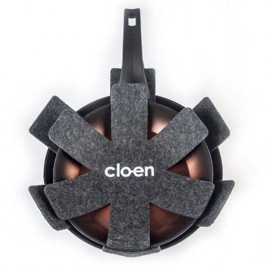 Cloen Set de 3 Protectores de Sartenes Antideslizantes 1x30cm/2x38cm