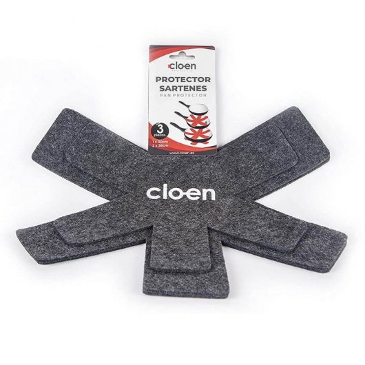 Cloen Set de 3 Protectores de Sartenes Antideslizantes 1x30cm/2x38cm