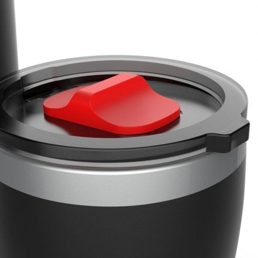 Cloen Botella de Agua Térmica con Vaso Negro