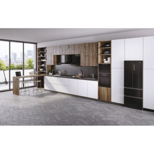 Haier HATS9DCS56B Campana Decorativa 90cm A+ Negra