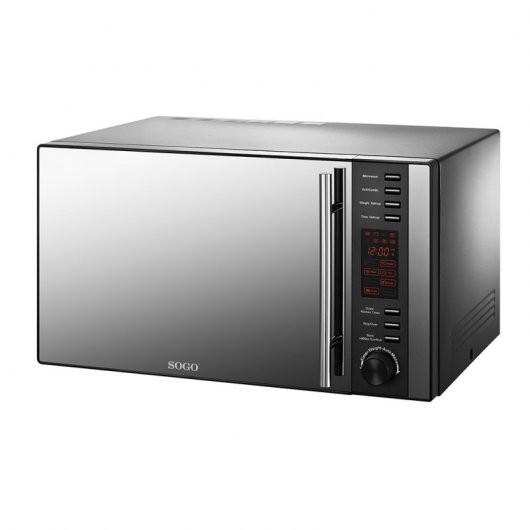Sogo Microondas con Grill 25L 1000W Plata