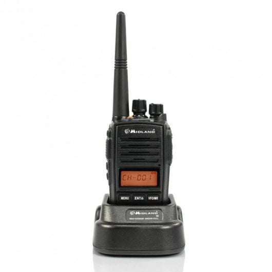 Midland G18 - PMR446 radio bidirectionnelle 8 canaux 446.00625 - 446.09375 MHz Noir