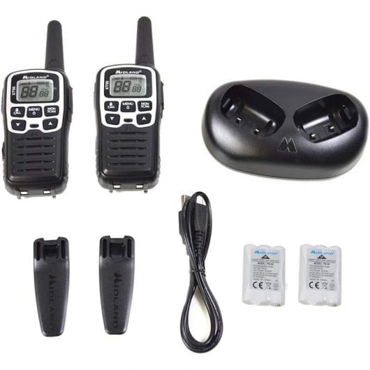 Midland XT50 Coppia Walkie Talkie PMR446 Grigio