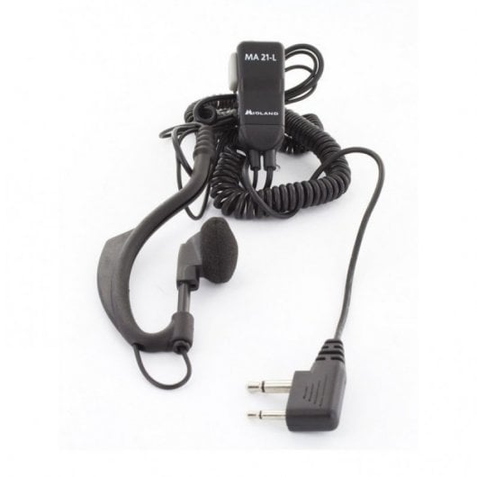 Midland MA-21L Microfone de Lapela com Auricular Ajustável VOX/PTT