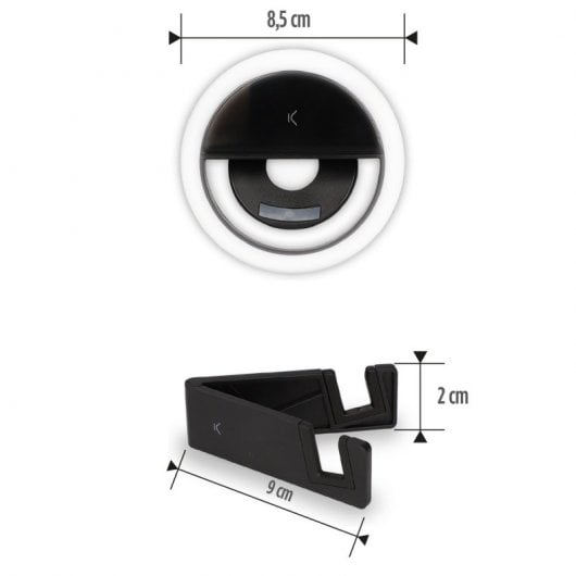 Ksix Studio Live Pocket Aro de Luz com Stand