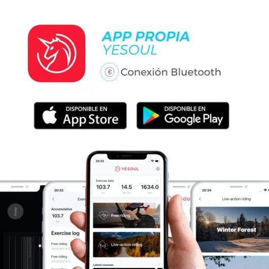 Yesoul S3 Smart Bicicleta Spinning Preta