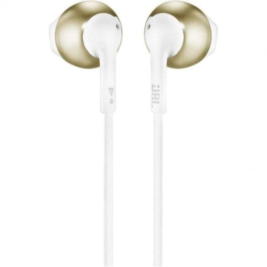 Ecouteurs JBL Tune 205 filaires Jack 3,5 mm avec micro intégrée Champagne Gold