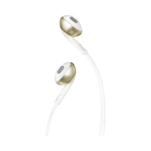 Auriculaires JBL Tune 205 filaires Jack 3.5 mm pour musique avec microphone Champagne Gold