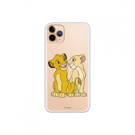 Funda Oficial de Disney Simba y Nala Silueta El Rey León para iPhone 11 Pro Max