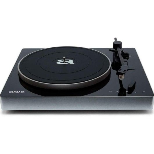 Tocadiscos Aiwa APX-680BT Bluetooth Tracción Correa Vinilo USB Negro