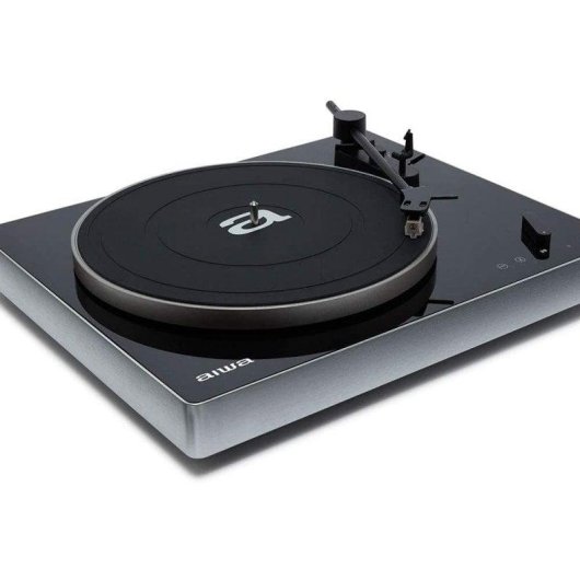 Tocadiscos Aiwa APX-680BT Bluetooth Tracción Correa Vinilo USB Negro