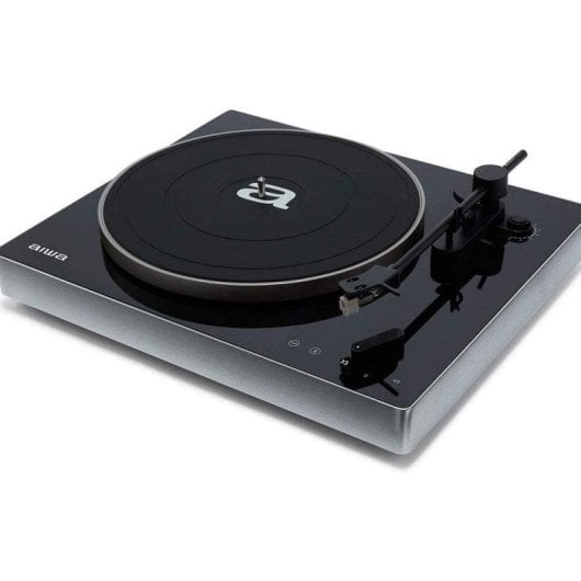 Tocadiscos Aiwa APX-680BT Bluetooth Tracción Correa Vinilo USB Negro