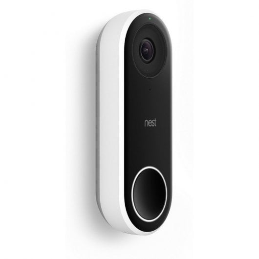 Google Pack Nest Hello DoorBell Videoportero + Nest Mini Altavoz Inteligente y Asistente Tiza