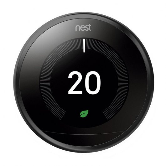 Google Pack Nest Learning Thermostat 3ºG Preto + Nest Mini Coluna Inteligente e Assistente Giz