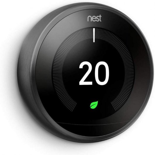 Google Pack Nest Learning Thermostat 3ºG Preto + Nest Mini Coluna Inteligente e Assistente Giz