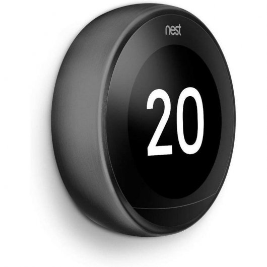 Google Pack Nest Learning Thermostat 3ºG Preto + Nest Mini Coluna Inteligente e Assistente Giz