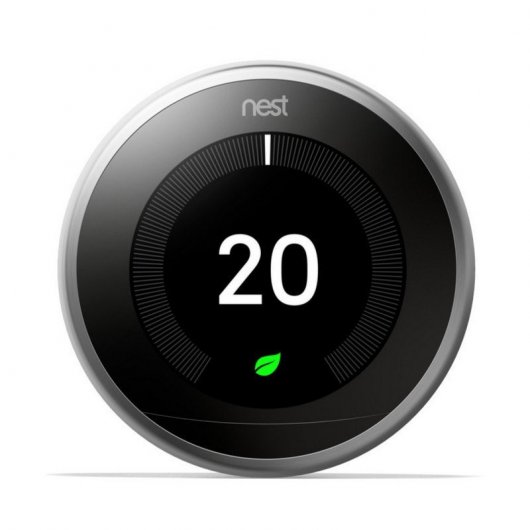 Google Pack Nest Learning Thermostat 3ºG Aço Inoxidável + Nest Mini Coluna Inteligente e Assistente Giz