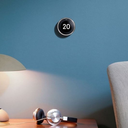 Google Pack Nest Learning Thermostat 3ºG Aço Inoxidável + Nest Mini Coluna Inteligente e Assistente Giz