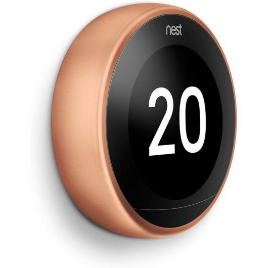 Google Pack Nest Learning Thermostat 3ºG Cobre + Nest Mini Altavoz Inteligente Tiza
