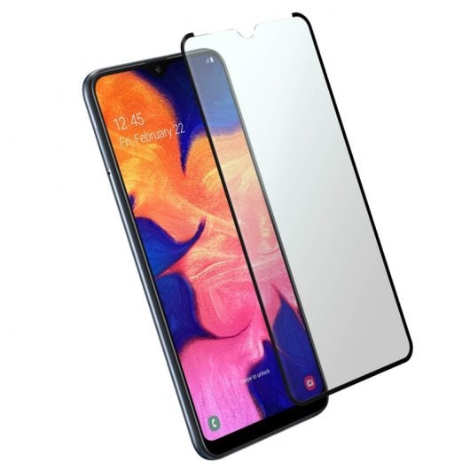 Avizar Protector Cristal Templado Negro para Samsung Galaxy A10