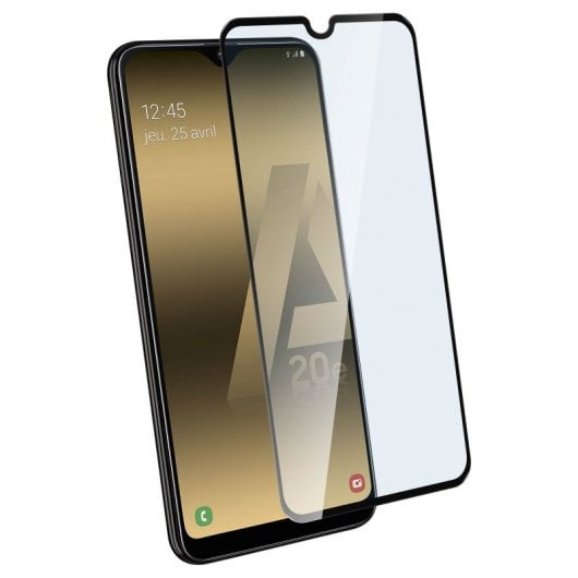 Avizar Protector Cristal Templado Negro para Samsung Galaxy A20e