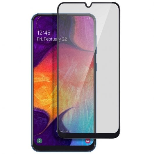 Avizar Protector Cristal Templado Negro para Samsung Galaxy A30s