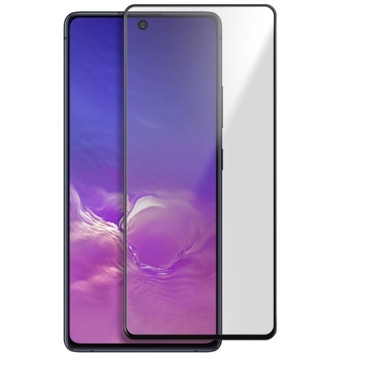 Avizar Protector Cristal Templado Negro para Samsung Galaxy S10 Lite
