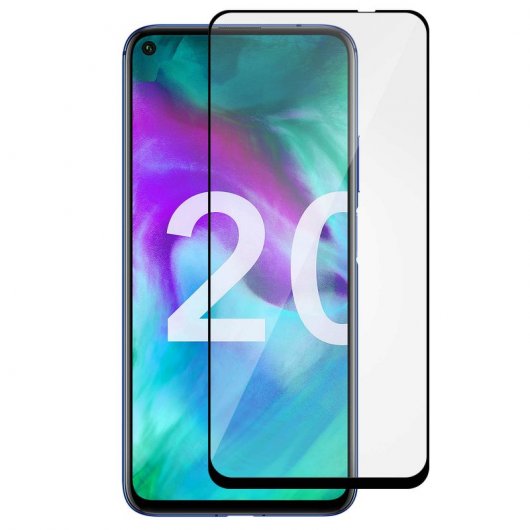 Avizar Protector Cristal Templado Negro para Huawei Nova 5T