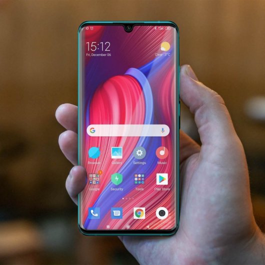 Avizar Protector Cristal Templado Negro para Xiaomi Mi Note 10 Lite