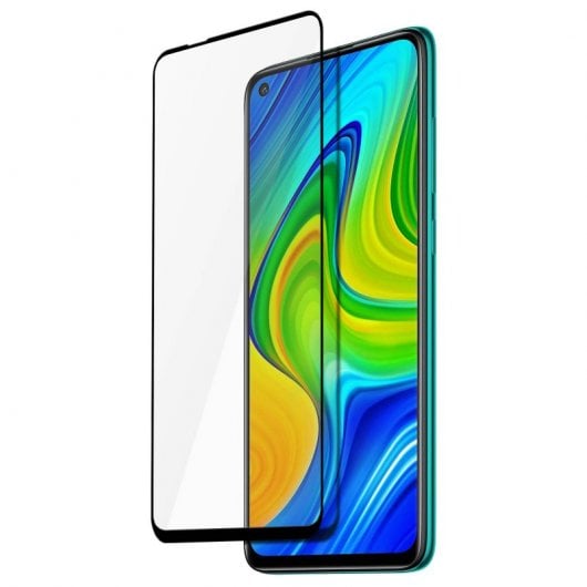 Pellicola protettiva in vetro temperato nero Avizar per Xiaomi Redmi Note 9