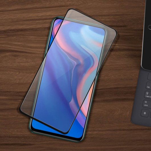 Avizar Protector Cristal Templado Negro para Honor 9X Pro