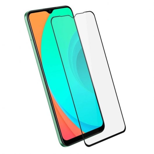 Avizar Protector Cristal Templado Negro para Realme C11