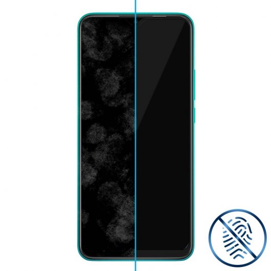 Avizar Protector Cristal Templado Negro para Xiaomi Redmi 9
