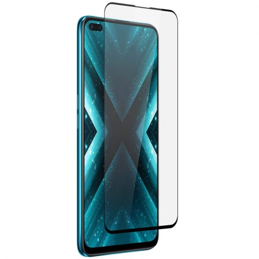 Avizar Protector Cristal Templado Negro para Realme 6 Pro